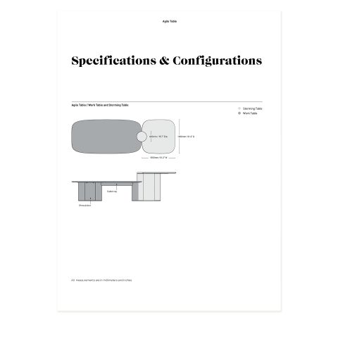 Agile Table Specification Sheet