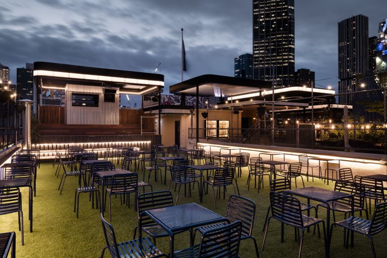 Curtin House Rooftop Bar & Cinema Banner