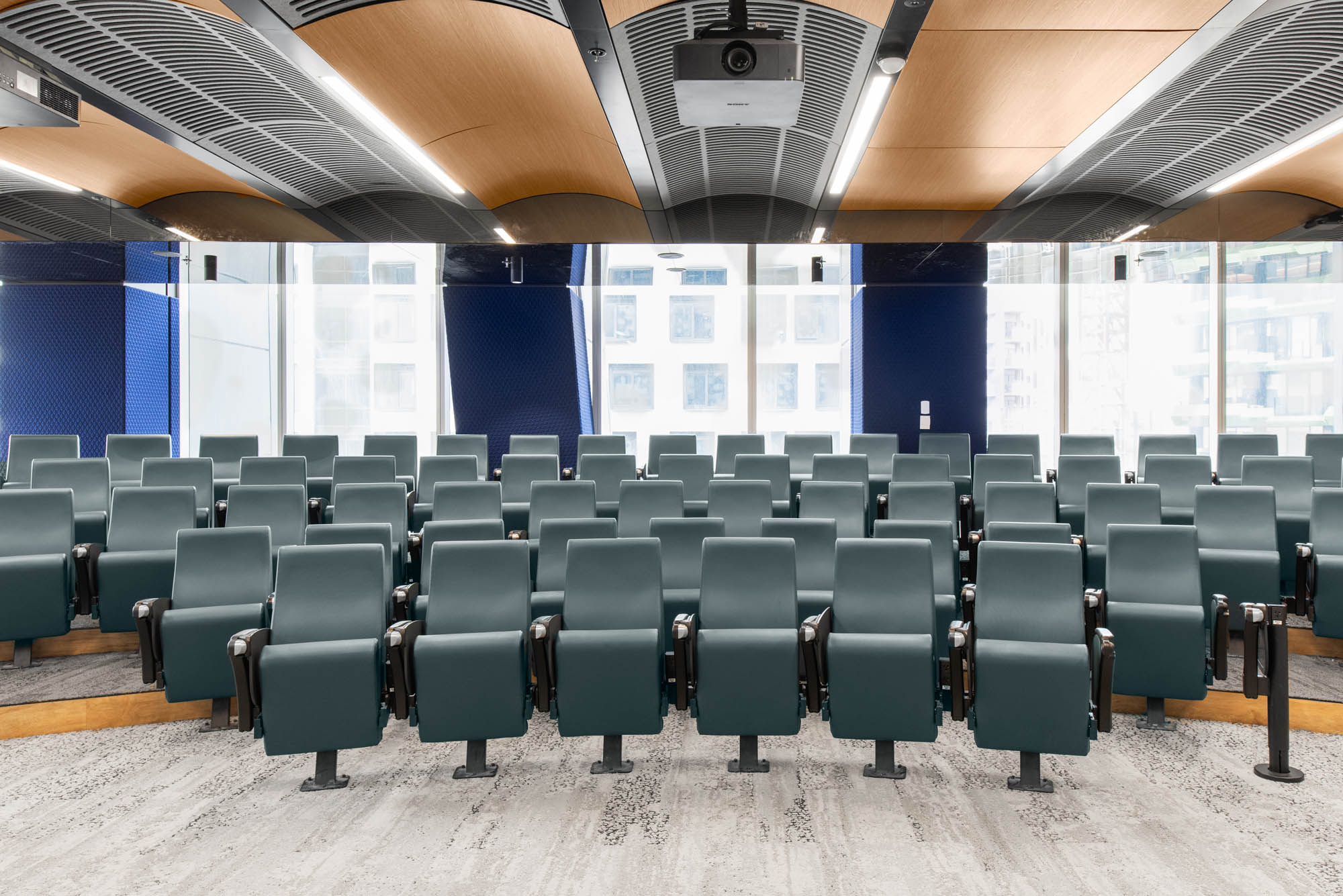 University of Melbourne carlton custom timber look acoustic ceiling