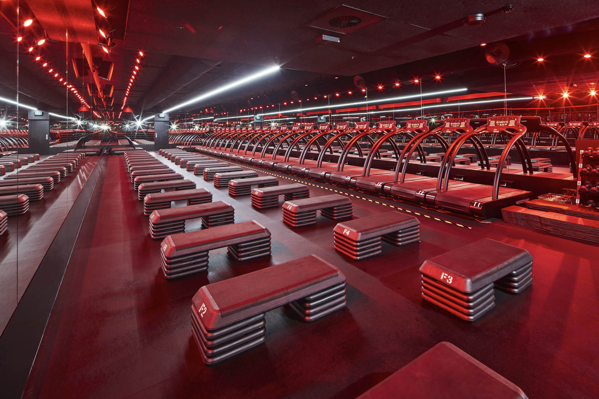 barry's bootcamp martin place red room workout gym fitout