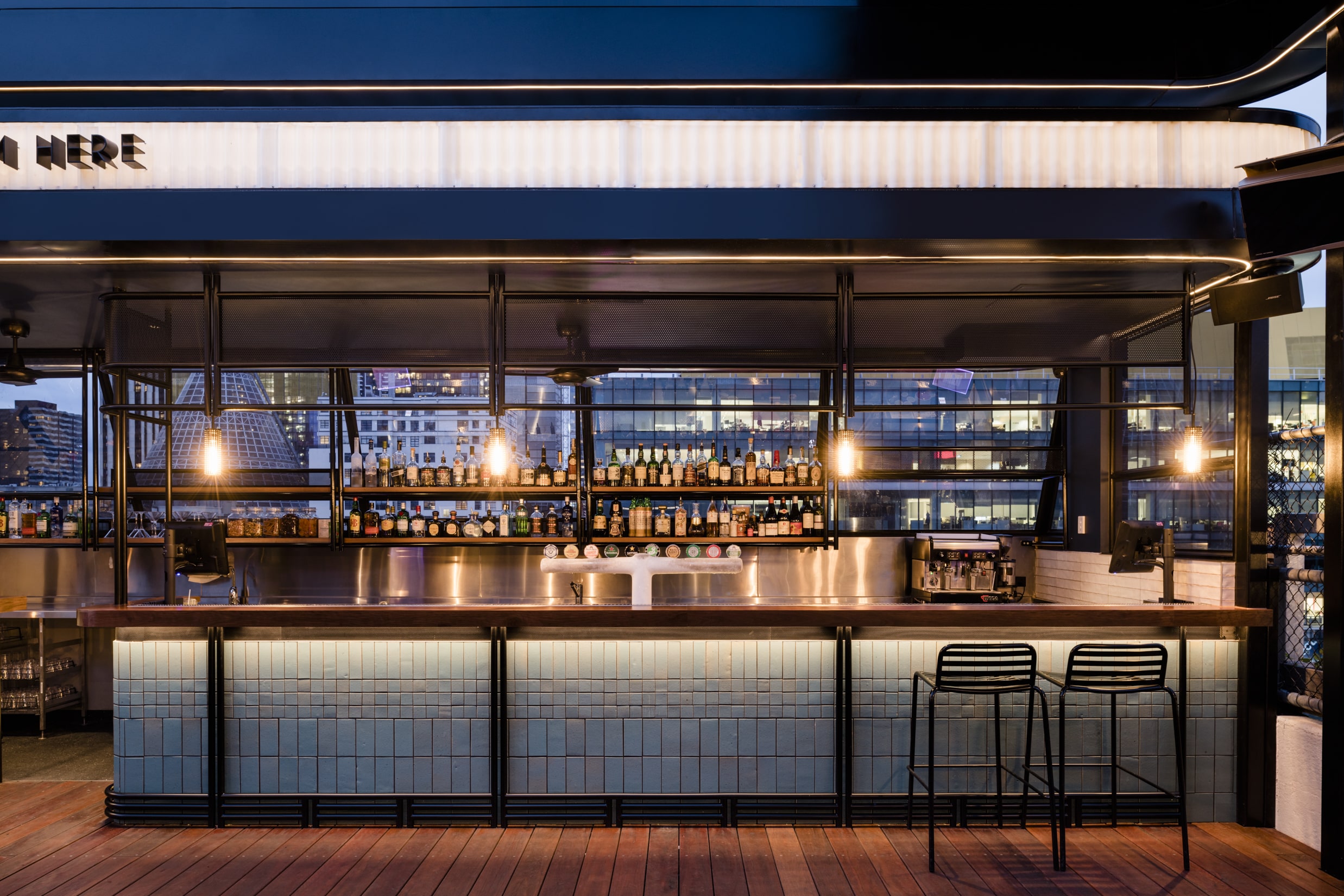 Curtin House Rooftop Bar & Cinema Drinks