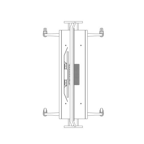 2D Aire Media Stand CAD Model