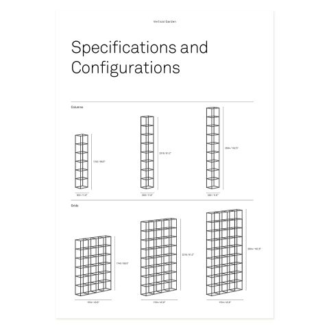 Vertical Garden Specification Sheet
