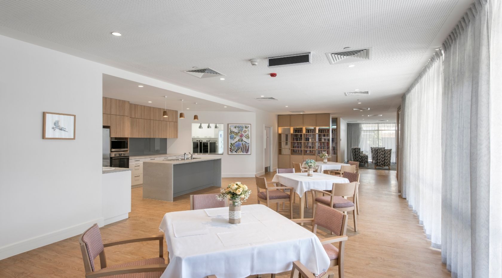 rsl care romani aged care health murrary bridge south australia schiavello construction meals room