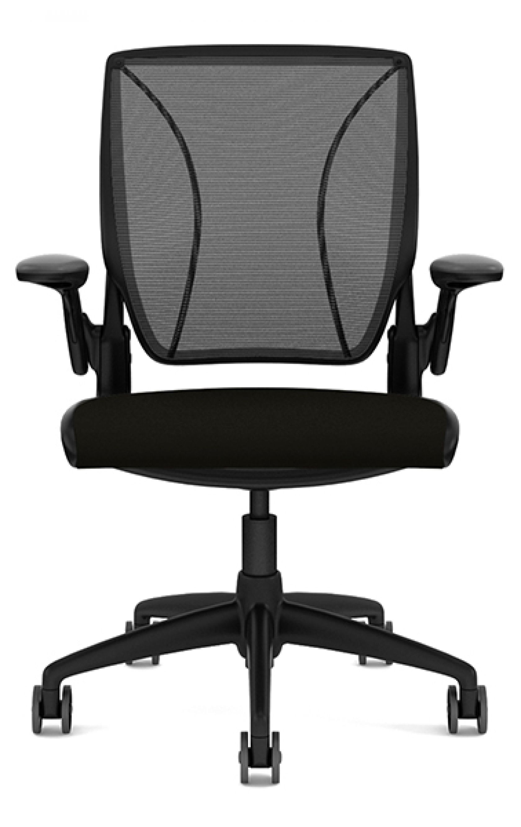 Diffrient World Chair / Black Arms Front