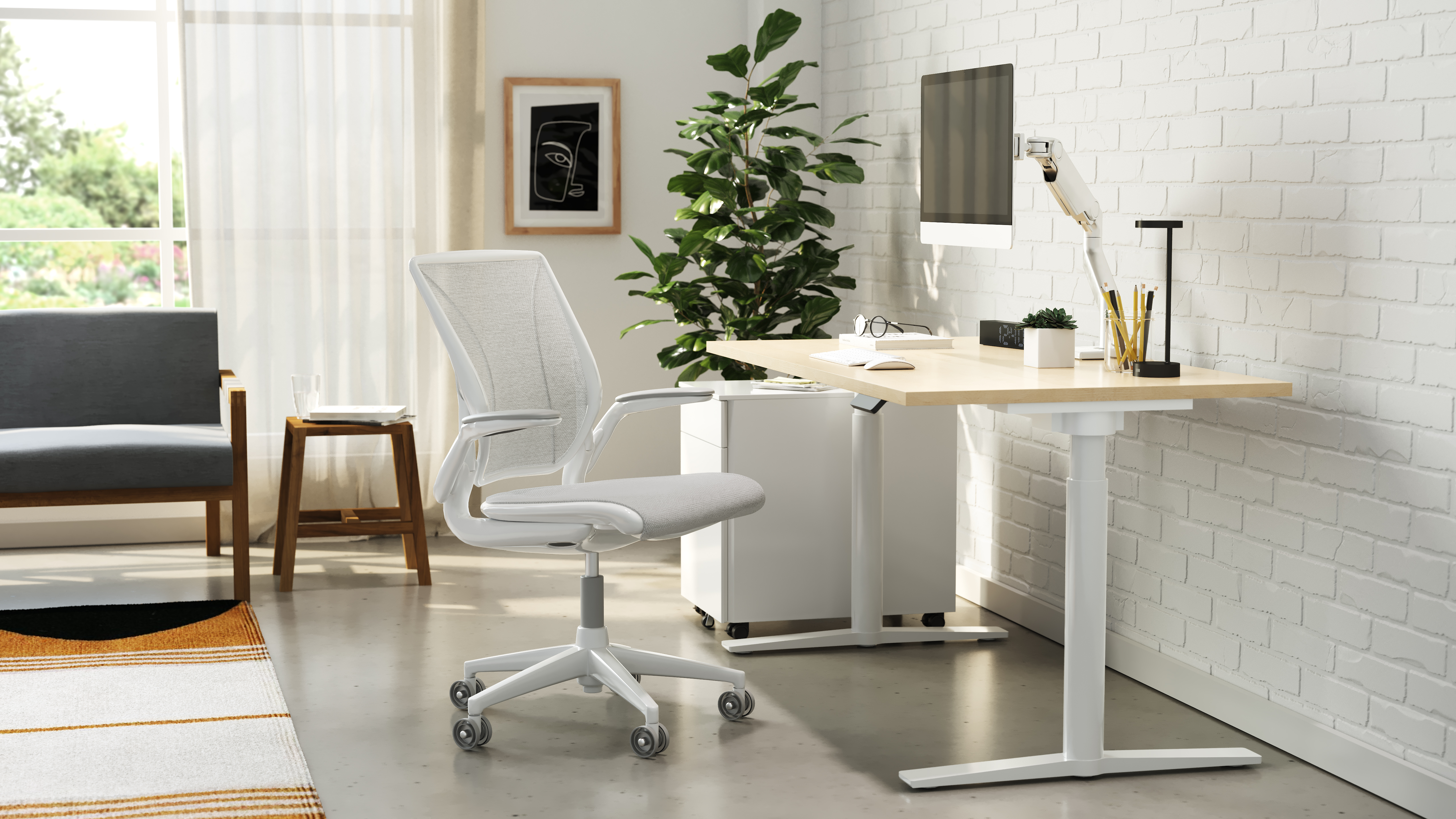 Diffrient World / White in Home Office